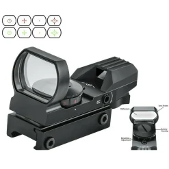 MIRINO OLOGRAFICO DI PRECISIONE PER FUCILE OTTICA CON RETICOLO ROSSO E VERDE