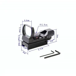 MIRINO OLOGRAFICO DI PRECISIONE PER FUCILE OTTICA CON RETICOLO ROSSO E VERDE