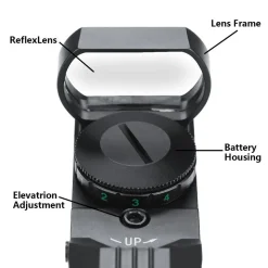 MIRINO OLOGRAFICO DI PRECISIONE PER FUCILE OTTICA CON RETICOLO ROSSO E VERDE