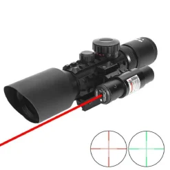 MIRINO OTTICO DI PRECISIONE PER FUCILE CARABINA CON RETICOLO ILLUMINATO 3-10X40