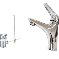 MISCELATORE BAGNO LAVANDINO ESY_52970 PILETTA SCARICO FILTRO FISSO DOPPIO FORO