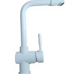 MISCELATORE BIANCO LAVELLO 31CM LAVANDINO FLESSIBILI RUBINETTERIA 813