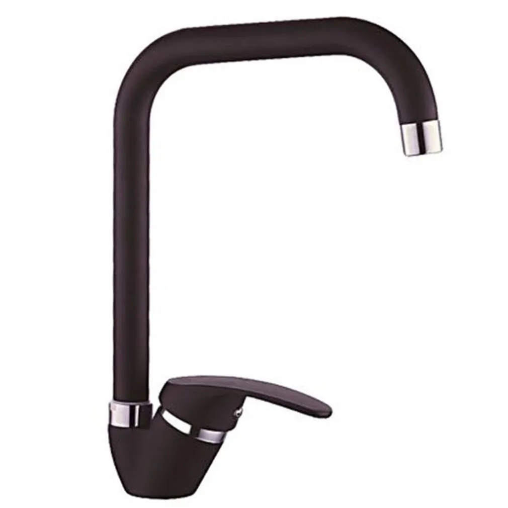 MISCELATORE CANNA QUADRATO NERO ESY_52945 DOPPIO FORO MONOCOMANDO RUBINETTERIA