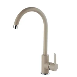 MISCELATORE LAVELLO CANNA ALTA FRAGRANITE AVENA ESY_69146 CUCINA RUBINETTERIA