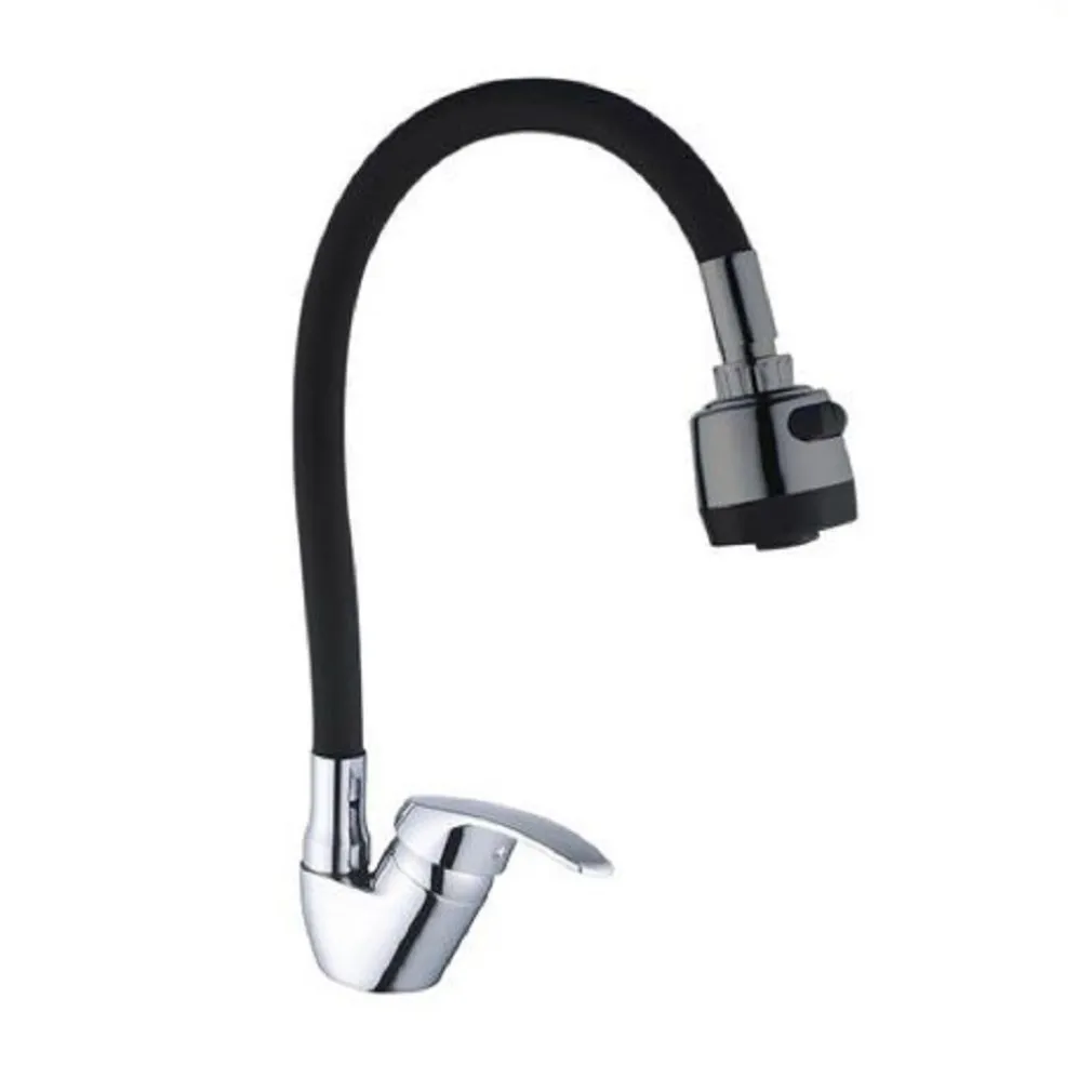 MISCELATORE LAVELLO COLORE NERO CROMATO LAVANDINO DOCCETTA FLESSIBILE GIREVOLE