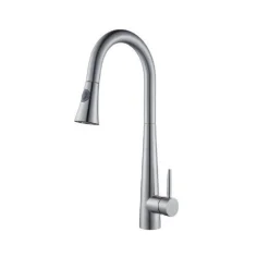 MISCELATORE RUBINETTO MONOCOMANDO LAVELLO CUCINA CON DOCCETTA A CANNA ALTA 52692