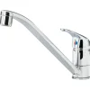 MISCELATORE RUBINETTO MONOCOMANDO PER LAVELLO CUCINA ACCIAIO CROMATO