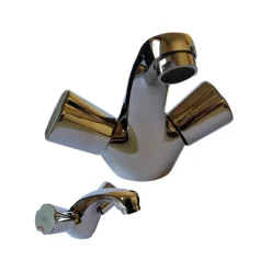 MISCELATORE RUBINETTO PER LAVELLO BAGNO BIDET LAVABO A CANNA CORTA CROMATO
