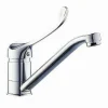 MISCELATORE RUBINETTO PER CUCINA LAVANDINO LAVELLO OTTONE CROMATO CLINICA 69206