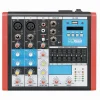 MIXER AUDIO 4CH EQUALIZZATORE 2 INGRESSI MIC XLR PHANTOM USB MP3 DISPLAY MAXTECH MIX-4CH