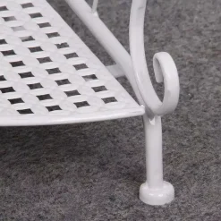 MOBILE 5 MENSOLE AD ANGOLO BAGNO RIPOSTIGLIO ANGOLIERA RIPIANI PORTAOGGETTI FERRO DECORATO