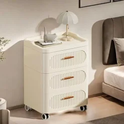 MOBILE CONTENITORE IN PLASTICA CON RUOTE 3 RIPIANI CASSETTI PER CAMERA SOGGIORNO INGRESSO