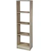 MOBILE LIBRERIA GAIA SCAFFALE 4 RIPIANI IN LEGNO COLOR ROVERE 40X24X137CM 769665