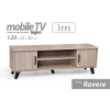 MOBILE PORTA TV ARES LEGNO ROVERE MODERNO 120X33X40CM CON 2 RIPIANI ANTE 796500