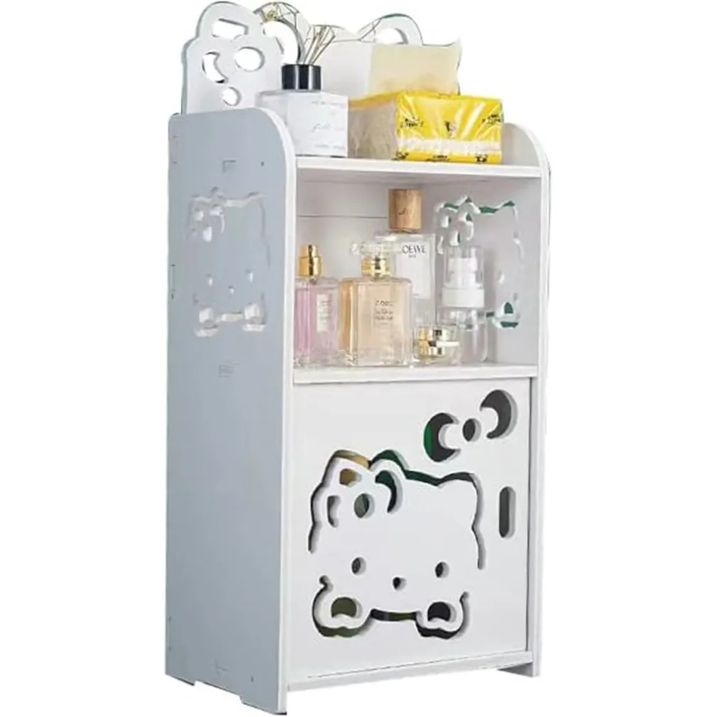 MOBILETTO DESIGN GATTO KITTY LEGNO COMODINO MODERNO PORTAOGGETTI SOGGIORNO CAMERA BAMBINI