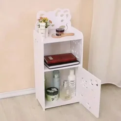 MOBILETTO DESIGN GATTO KITTY LEGNO COMODINO MODERNO PORTAOGGETTI SOGGIORNO CAMERA BAMBINI