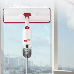 MOCIO SPRAY PER PULIZIA PAVIMENTI CON PANNO MICROFIBRA SERBATOIO 350ML ROTAZIONE 360°