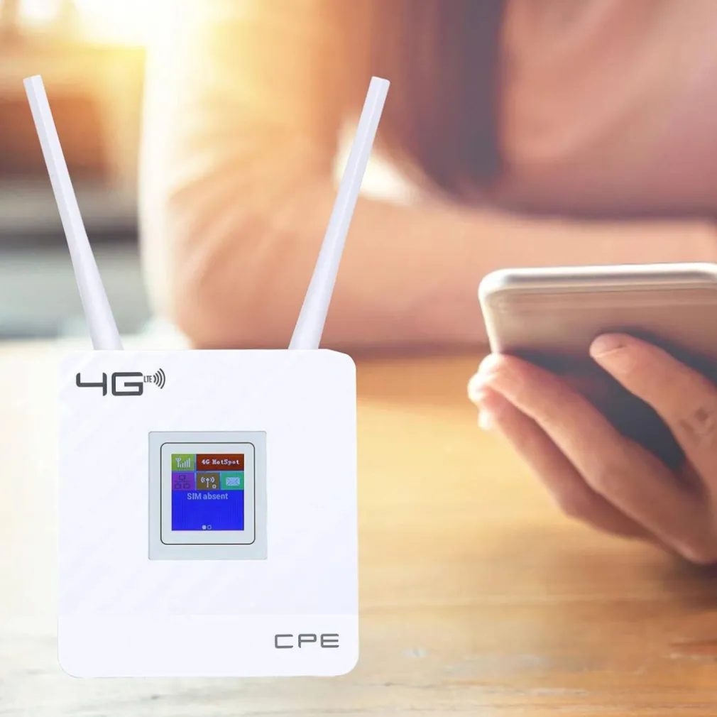 MODEM ROUTER PER SIM 4G LTE WIFI HOTSPOT DOPPIA ANTENNA PORTA LAN UNIVERSALE CPE