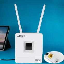 MODEM ROUTER PER SIM 4G LTE WIFI HOTSPOT DOPPIA ANTENNA PORTA LAN UNIVERSALE CPE
