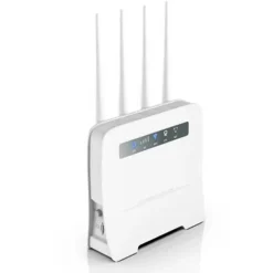 MODEM ROUTER WIRELESS VOLTE 4G LTE HOTSPOT SIM 4 ANTENNE PORTA LAN CPE 300MBPS