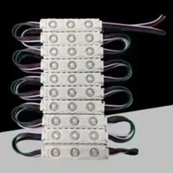 MODULO LED PER INSEGNE 3 LED RGB SMD 5050 DC 12V 5050-7515-RGB STRINGA DA 20 PEZZI