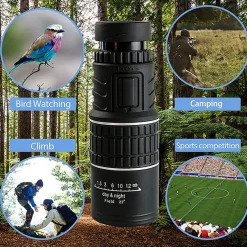 MONOCOLO 30X52 CANNOCCHIALE ZOOM INGRANDIMENTO CUSTODIA CAMPEGGIO STADIO TEATRO