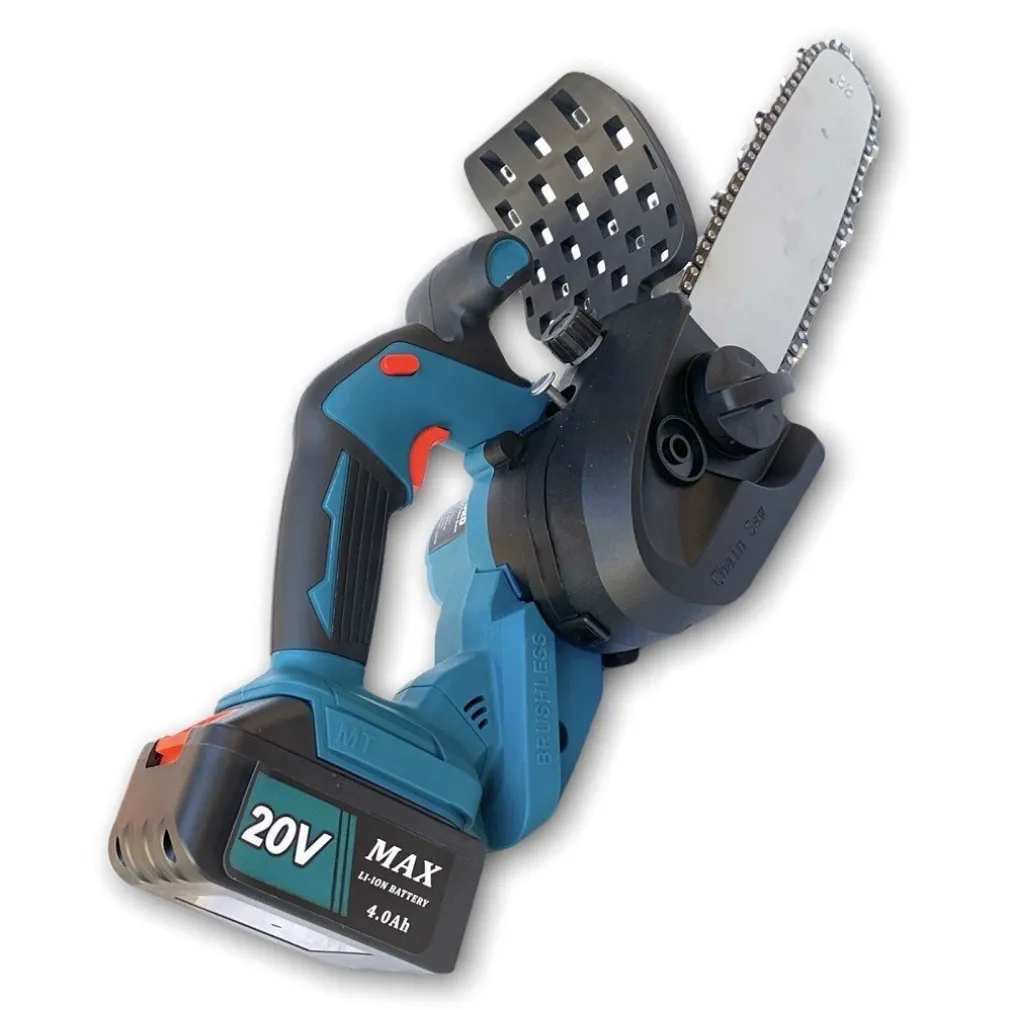 MOTOSEGA A BATTERIA LAMA 12'' 20V 4AH MINI ELETTROSEGA 2 BATTERIE SERBATOIO OLIO