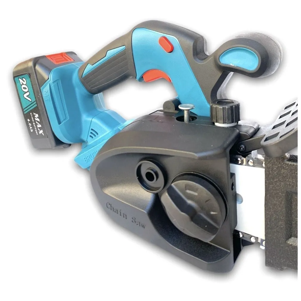 MOTOSEGA A BATTERIA LAMA 12'' 20V 4AH MINI ELETTROSEGA 2 BATTERIE SERBATOIO OLIO