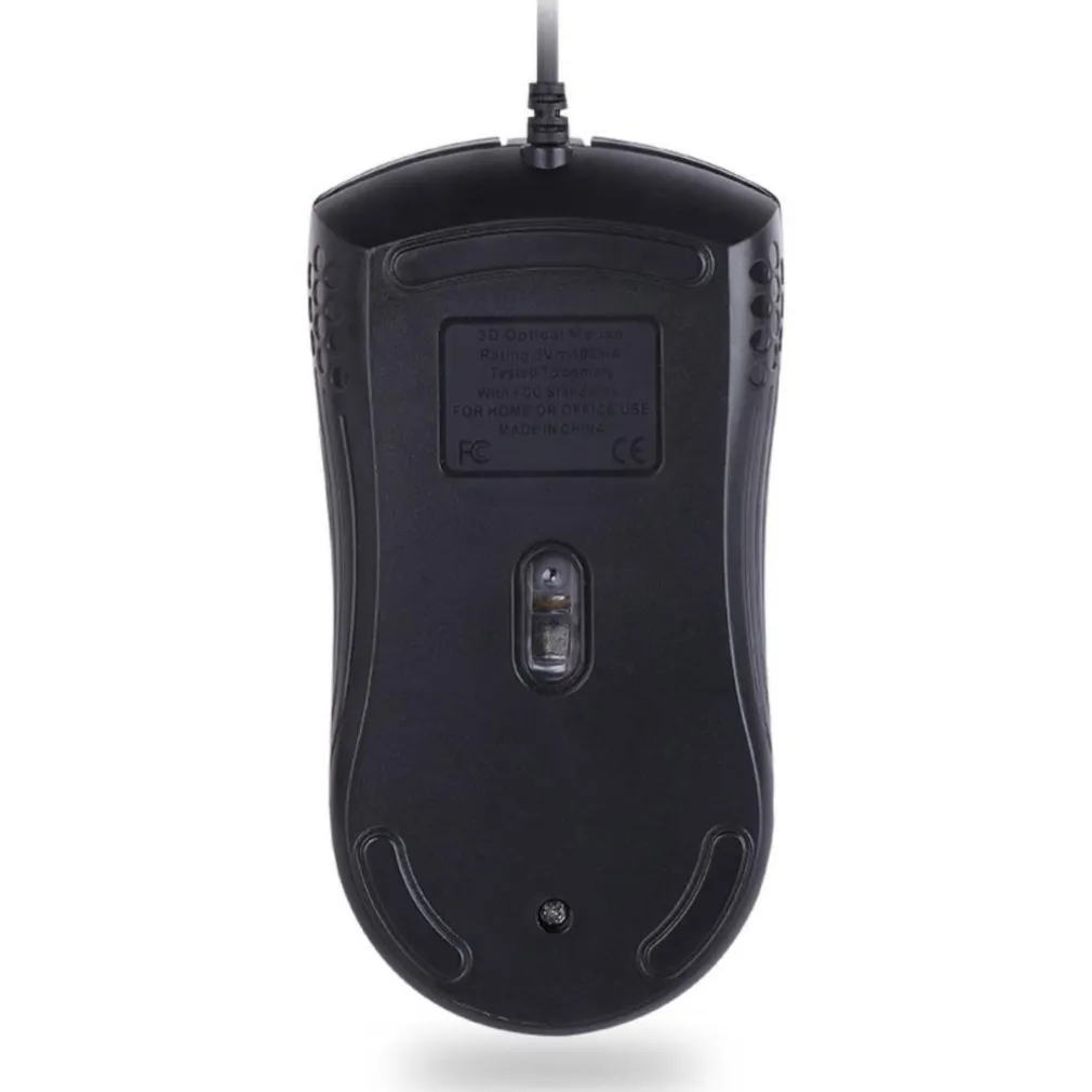 MOUSE GAMING CON FILO LEGGERO LUCI A LED MULTICOLOR EFFETTO TRAFORATO PER PC