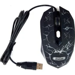 MOUSE GAMING DA GIOCO Q-T39 CABLATO USB LED 4200DPI AD ALTE PRESTAZIONI VELOCITÀ