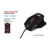 MOUSE GIOCO 6 TASTI SQUADRATO OTTICO CURSORE PRECISIONE LUCI LED MAXTECH M-GM001