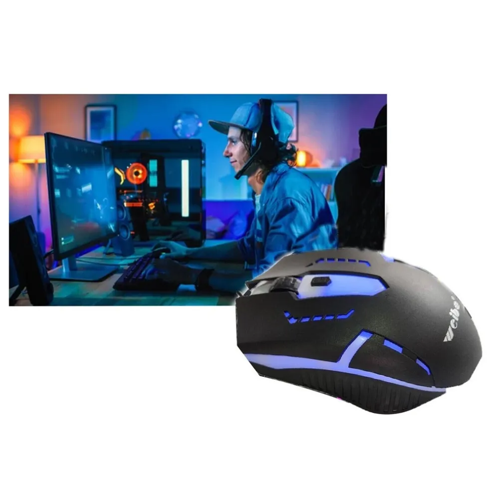 MOUSE OTTICO RGB GAMING ILLUMINATO LED 2 PULSANTI INGRESSO USB LED GAMING M-39