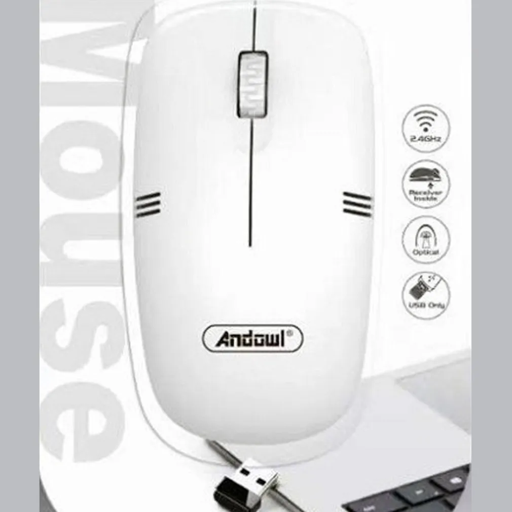 MOUSE OTTICO SENZA FILI WIRELESS 2.4GHZ RICETRASMETTITORE USB PER COMPUTER QM62