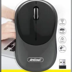 MOUSE OTTICO SENZA FILI WIRELESS USB 3200 DPI 2,4GHZ ERGONOMICO VARI COLORI QM64