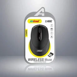 MOUSE SENZA FILI SENSORE OTTICO WIRELESS 2.4GHZ DISTANZA 6/10 METRI PER PC QM67