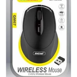MOUSE SENZA FILI SENSORE OTTICO WIRELESS 2.4GHZ DISTANZA 6/10 METRI PER PC QM67