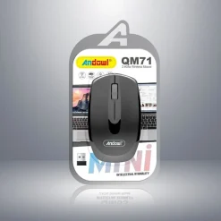 MOUSE USB OTTICO RAGGIO FINO A 10M WIFI WIRELESS 2.4GHZ 1000 DPI PER PC QM71