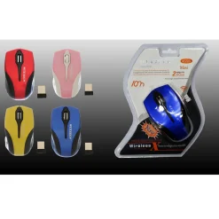 MOUSE WIFI PC COMPUTER USB2.0 SENZA FILI WIRELESS 2.4 GHZ MAXTECH WIN-IOS M-Z001