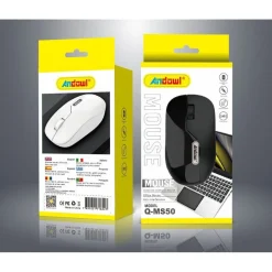 MOUSE WIRELESS 2,4 GHZ 10M SENZA FILI 3 OPZIONI RISOLUZIONE DPI PC LAPTOP Q-MS50