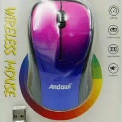 MOUSE WIRELESS COLORATO SENZA FILI 2.4G 1600DPI Q-JC124 CONNESSIONE USB COMPUTER