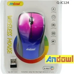 MOUSE WIRELESS COLORATO SENZA FILI 2.4G 1600DPI Q-JC124 CONNESSIONE USB COMPUTER