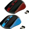 MOUSE WIRELESS OTTICO 2.4GHZ RICETRASMETTITORE USB ERGONOMICO COMPUTER PC AN-211