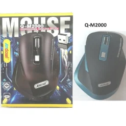 MOUSE WIRELESS OTTICO PROFESSIONALE ERGONOMICO 2400DPI DONGLE USB PER PC Q-M2000