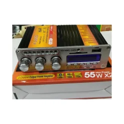 MPLIFICATORE AUDIO AUX USB MP3 CASA AUTO 2 CANALI STEREO 55W BLUETOOTH 3188 BT