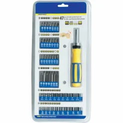 MULTIBIT CACCIAVITE A CRICCHETTO CON 46 INSERTI CHROME VANADIUM MAGNETICI