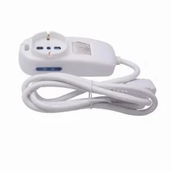 MULTIPRESA 1 USCITE UNIVERSALI + 2 BIPASSO 10/16A SPINA 16A CAVO 1.5 MT 80331N