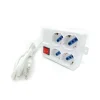 Multipresa di corrente per 4 Posti Schuko con protezione + interruttore