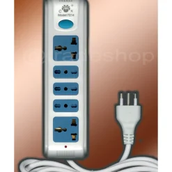 MULTIPRESA ITALIA USA SCHUKO BIPASSO POSTI 5 CIABATTA INTERRUTTORE AMERICANA