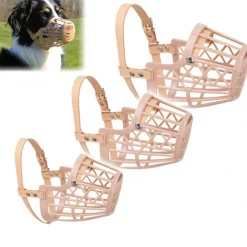 MUSERUOLA A CESTELLO IN PLASTICA PER CANI DI PICCOLA MEDIA GRANDE TAGLIA SICURA