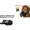 MUSERUOLA CANE MISURA M IN TELA ROBUSTA LEGGERA ATOSSICA LAVABILE NERO